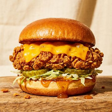 Cheesy Pollo chicken burger