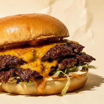 Traditional smash burger